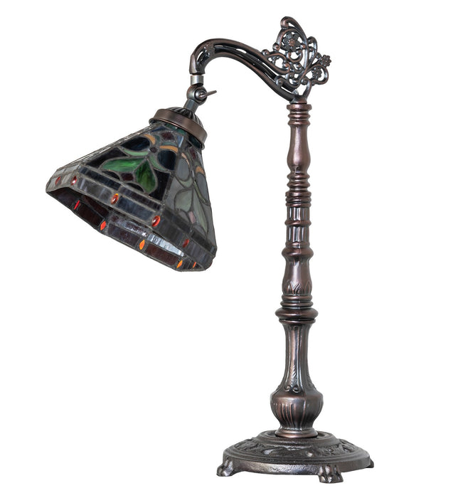 Meyda Tiffany 244794 One Light Table Lamp, Mahogany Bronze