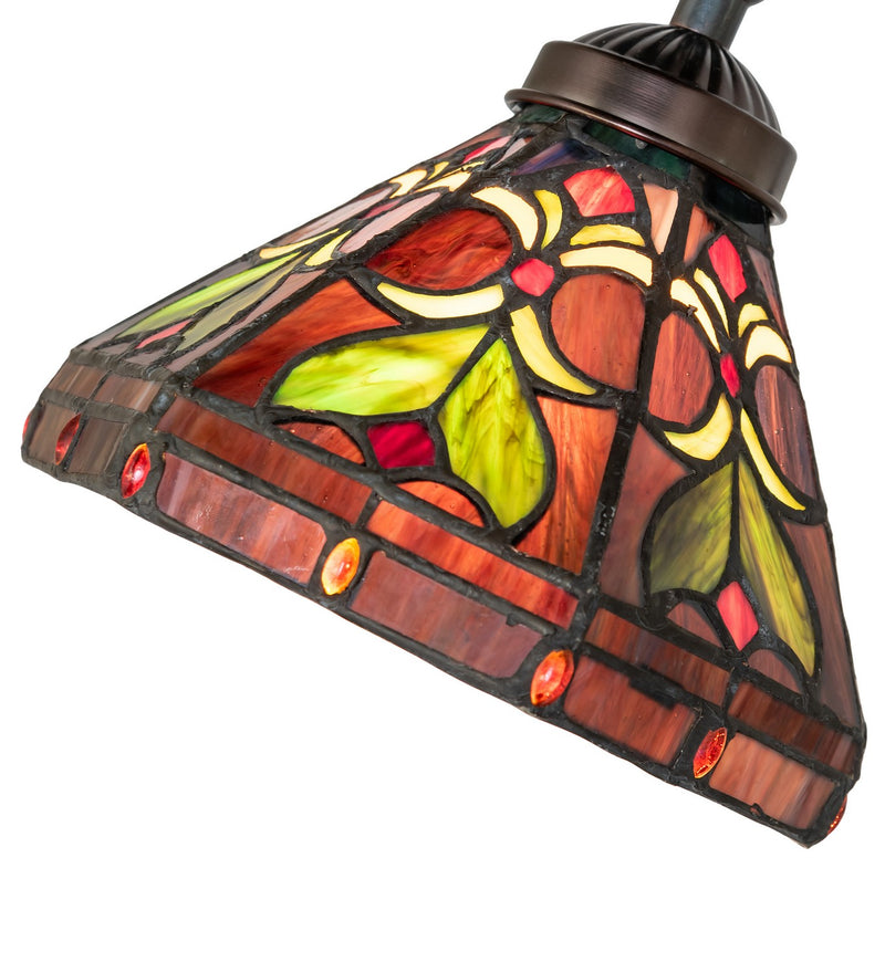 Meyda Tiffany 244794 One Light Table Lamp, Mahogany Bronze