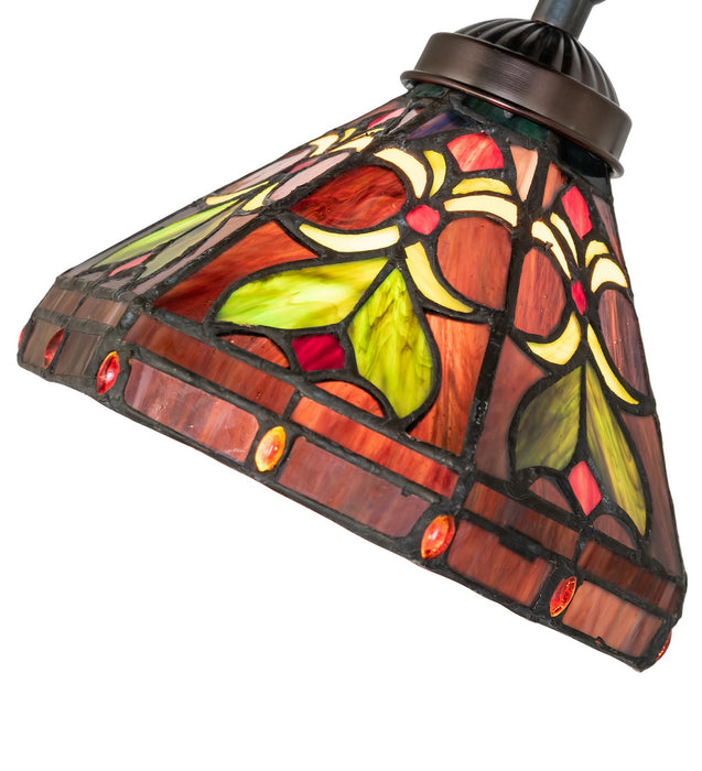 Meyda Tiffany 244794 One Light Table Lamp, Mahogany Bronze