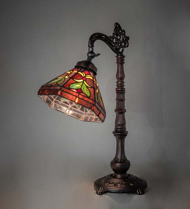 Meyda Tiffany 244794 One Light Table Lamp, Mahogany Bronze