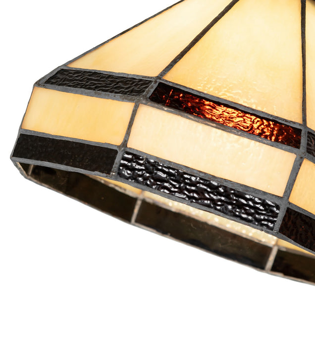 Meyda Tiffany 244795 One Light Table Lamp, Mahogany Bronze