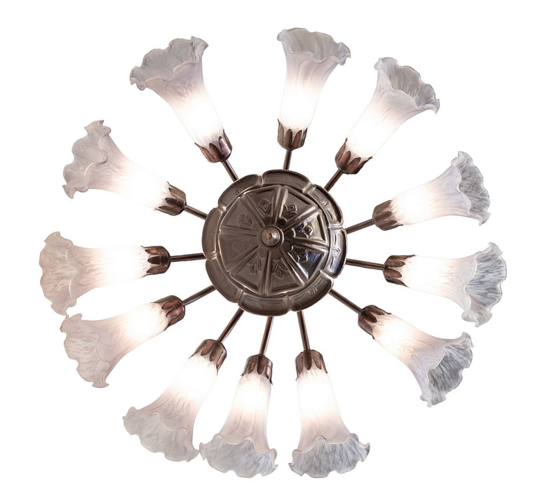 Meyda Tiffany 251601 12 Light Chandelier, Mahogany Bronze
