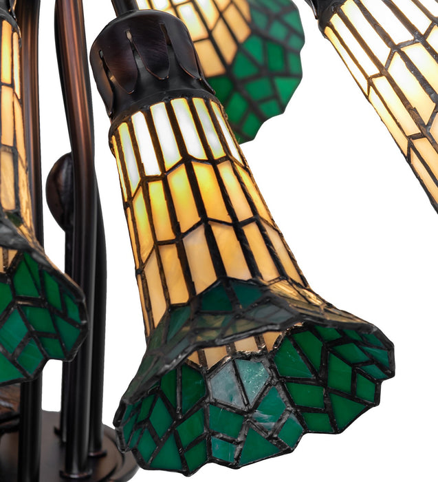 Meyda Tiffany 251604 12 Light Chandelier, Mahogany Bronze