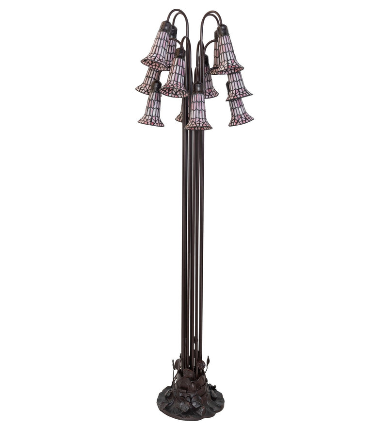 Meyda Tiffany 251702 12 Light Floor Lamp, Mahogany Bronze