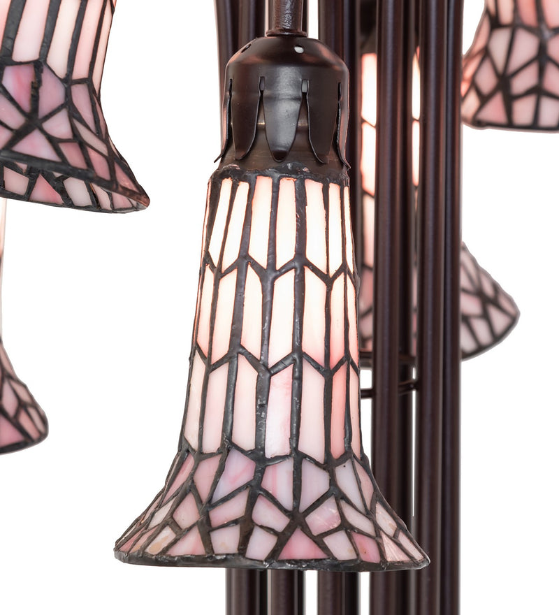Meyda Tiffany 251702 12 Light Floor Lamp, Mahogany Bronze