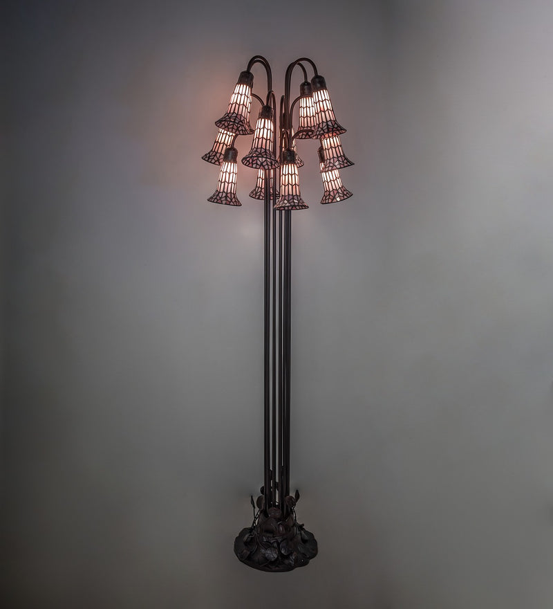 Meyda Tiffany 251702 12 Light Floor Lamp, Mahogany Bronze