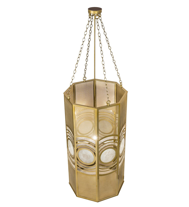 Meyda Tiffany 258068 LED Pendant, Buttered Brass