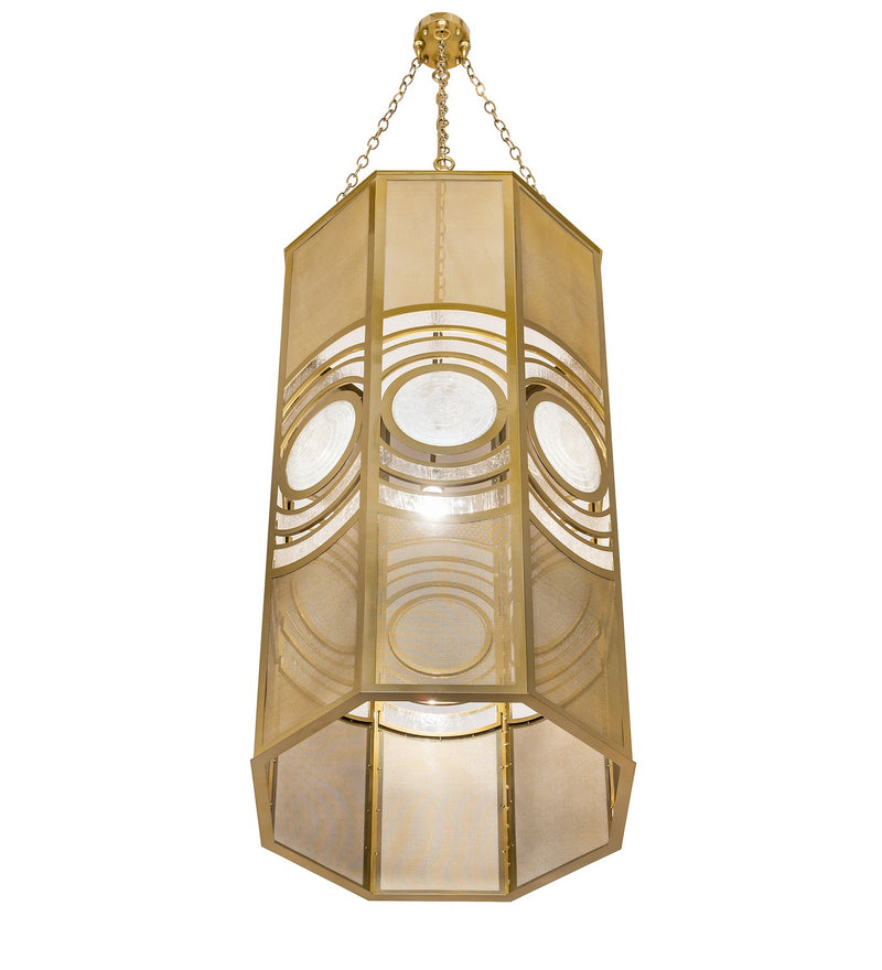 Meyda Tiffany 258068 LED Pendant, Buttered Brass