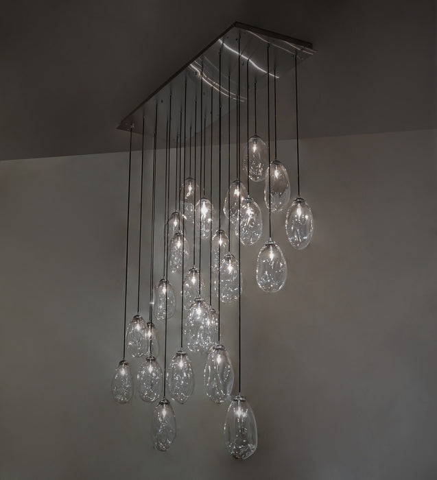 Meyda Tiffany 263357 LED Pendant, Brushed Stainless Steel