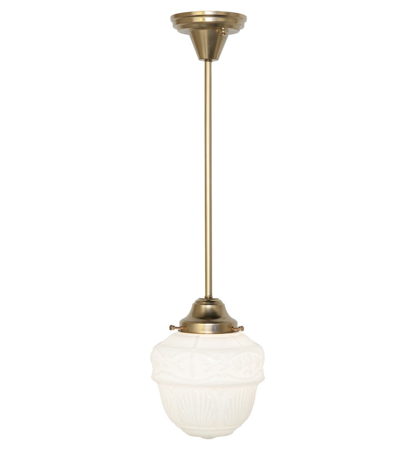 Meyda Tiffany 264245 One Light Pendant, Natural Brass