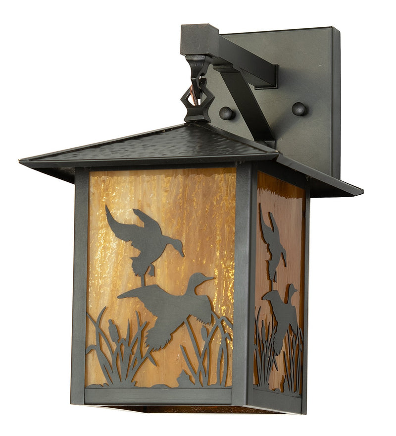 Meyda Tiffany 264246 One Light Wall Sconce, Craftsman Brown