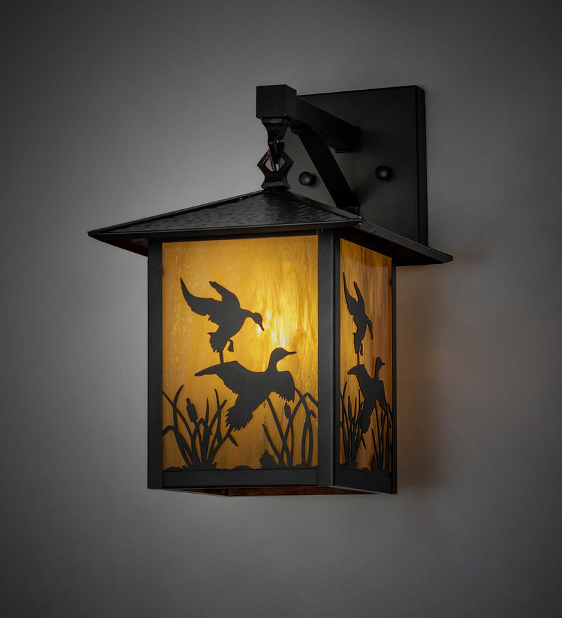Meyda Tiffany 264246 One Light Wall Sconce, Craftsman Brown