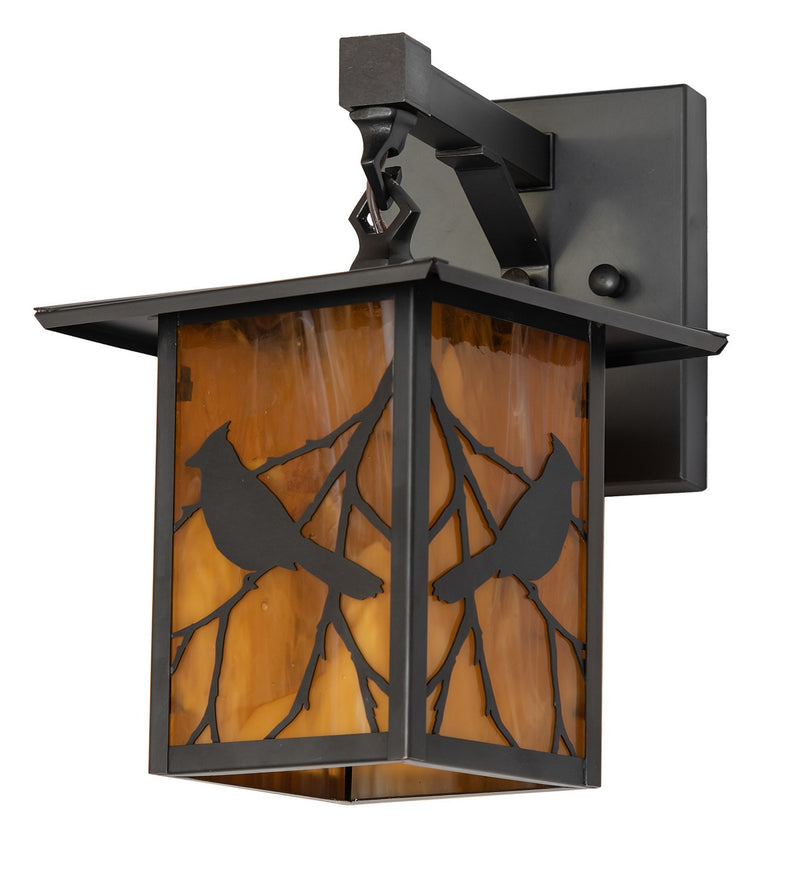 Meyda Tiffany 264247 One Light Wall Sconce, Craftsman Brown