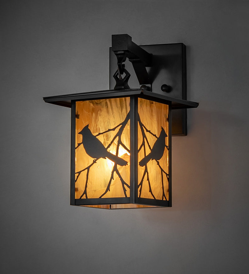 Meyda Tiffany 264247 One Light Wall Sconce, Craftsman Brown