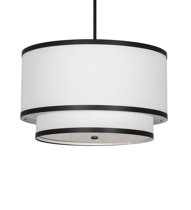 Meyda Tiffany 264718 Three Light Pendant, Solar Black