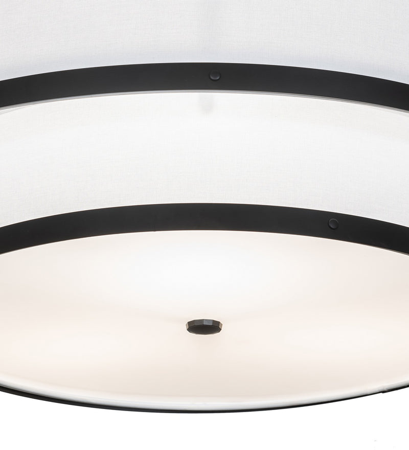 Meyda Tiffany 264718 Three Light Pendant, Solar Black