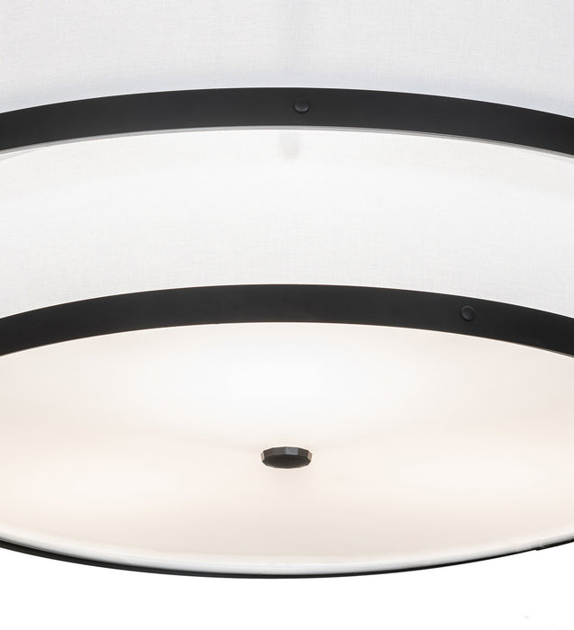 Meyda Tiffany 264718 Three Light Pendant, Solar Black