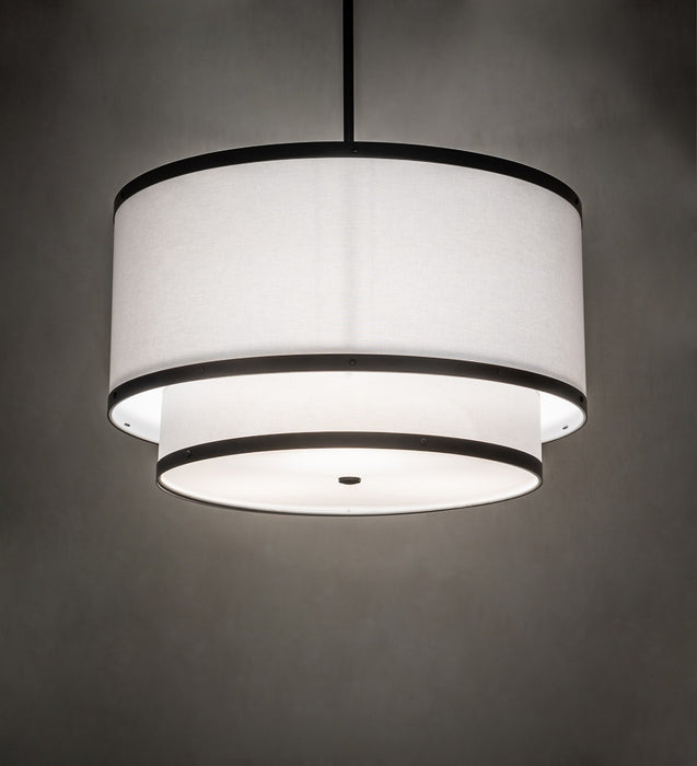 Meyda Tiffany 264718 Three Light Pendant, Solar Black