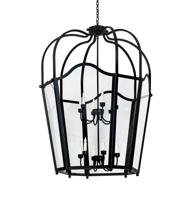 Meyda Tiffany 265266 12 Light Pendant, Textured Black