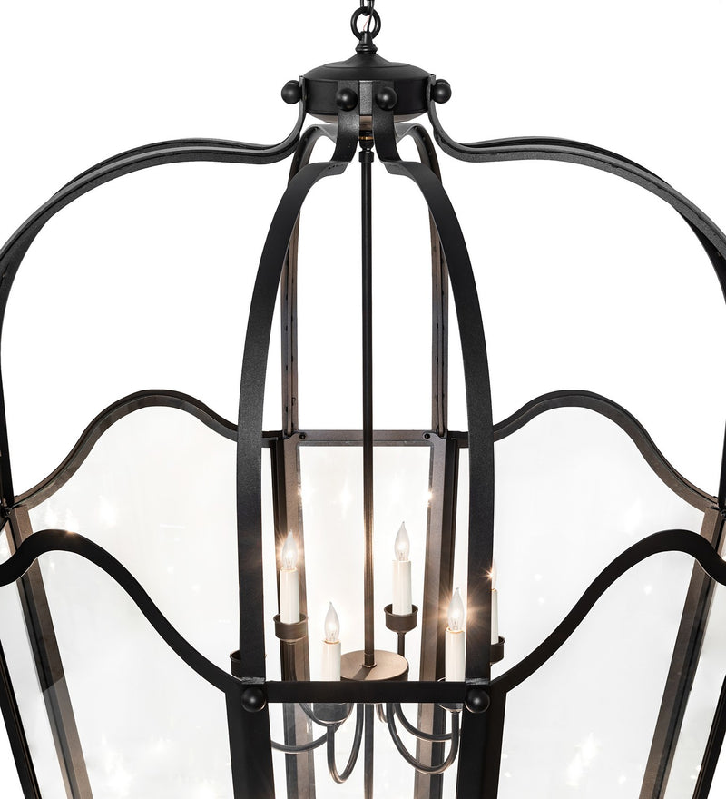 Meyda Tiffany 265266 12 Light Pendant, Textured Black