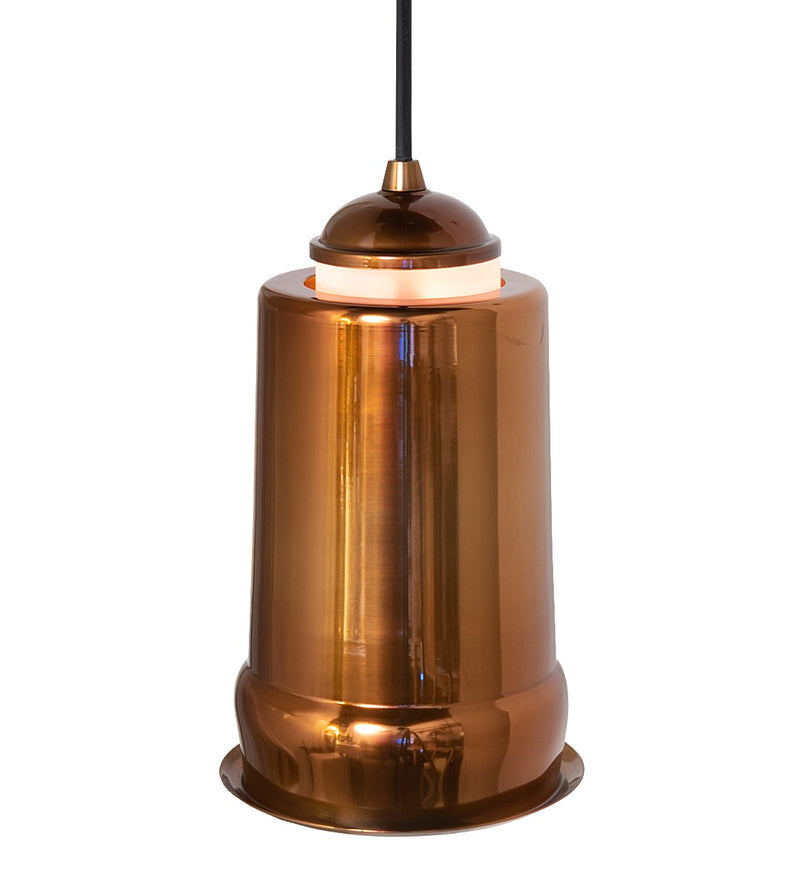 Meyda Tiffany 267168 One Light Mini Pendant, Transparent Copper
