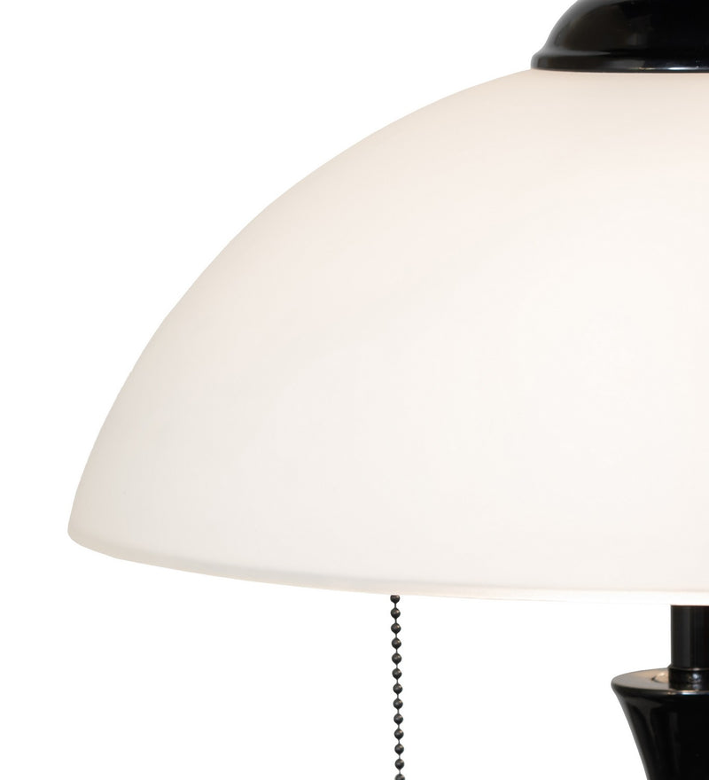 Meyda Tiffany 267243 Two Light Table Lamp, Black Metal