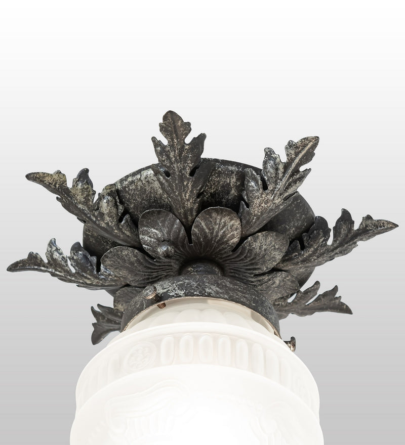 Meyda Tiffany 267262 One Light Flushmount, Pewter