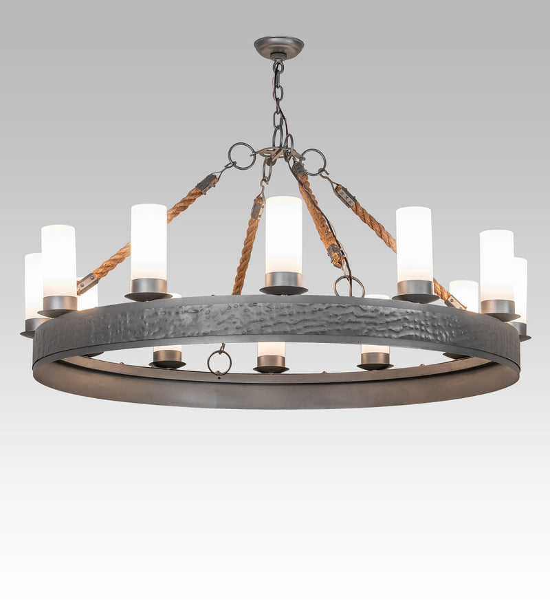 Meyda Tiffany 267366 12 Light Chandelier, Blackened Pewter