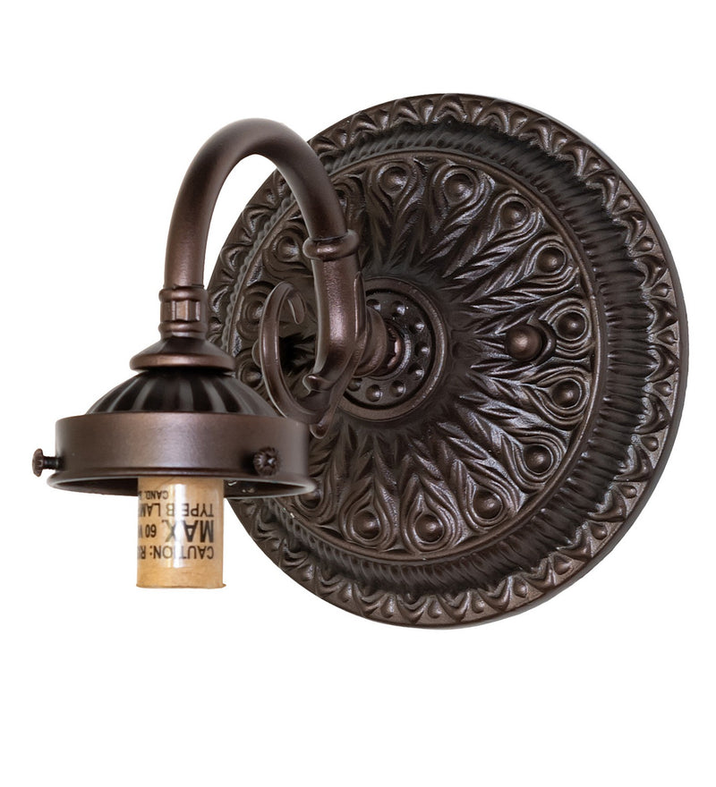 Meyda Tiffany 267372 One Light Wall Sconce, Mahogany Bronze
