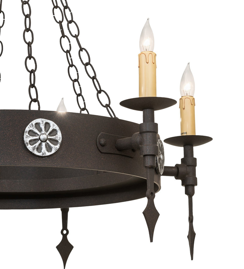 Meyda Tiffany 267502 Six Light Chandelier, Dark Roast