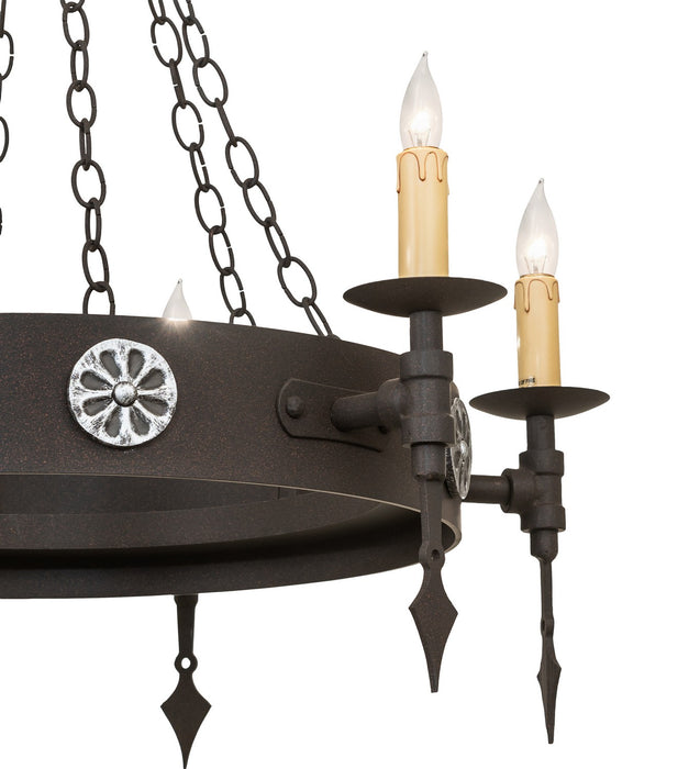 Meyda Tiffany 267502 Six Light Chandelier, Dark Roast