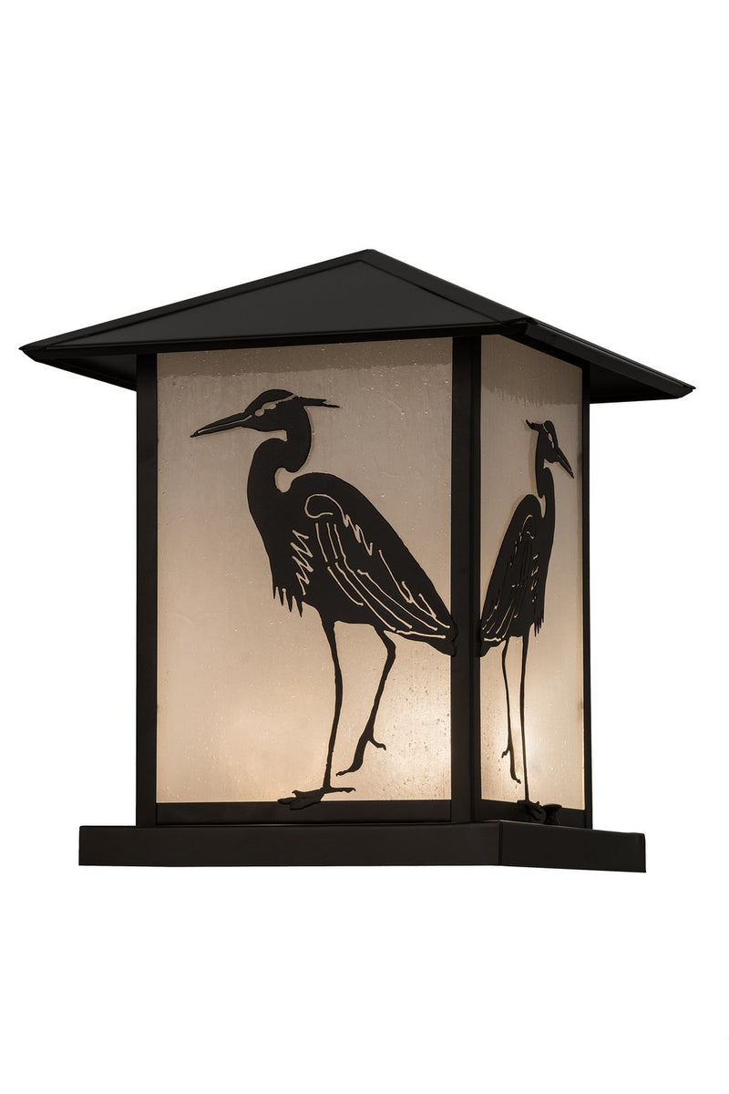 Meyda Tiffany 267800 One Light Pier Mount, Craftsman Brown