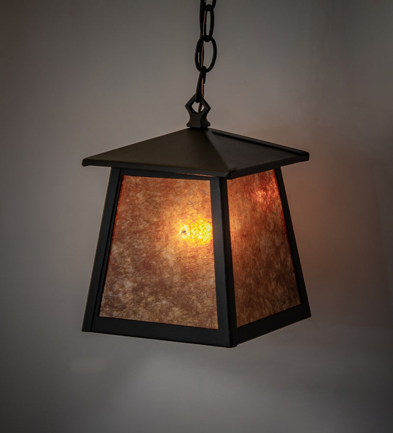 Meyda Tiffany 267958 One Light Mini Pendant, Textured Black