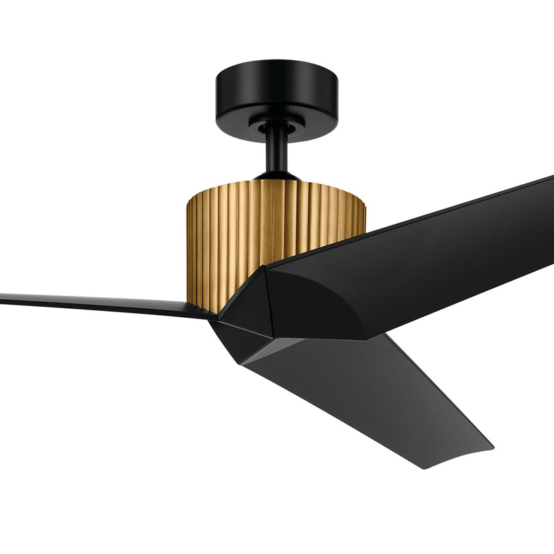 Kichler 330130NBR 56" Ceiling Fan, Natural Brass