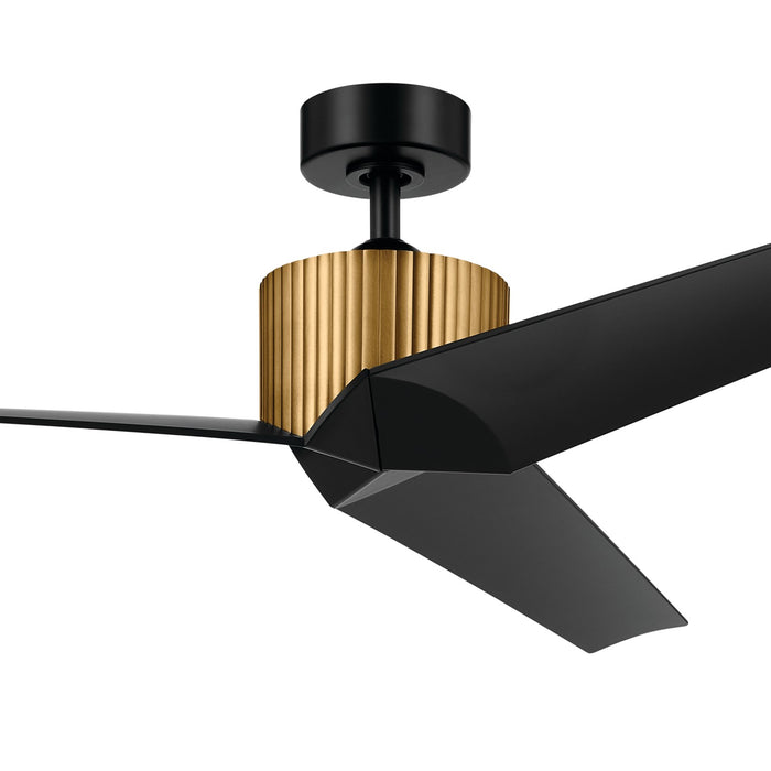 Kichler 330130NBR 56" Ceiling Fan, Natural Brass
