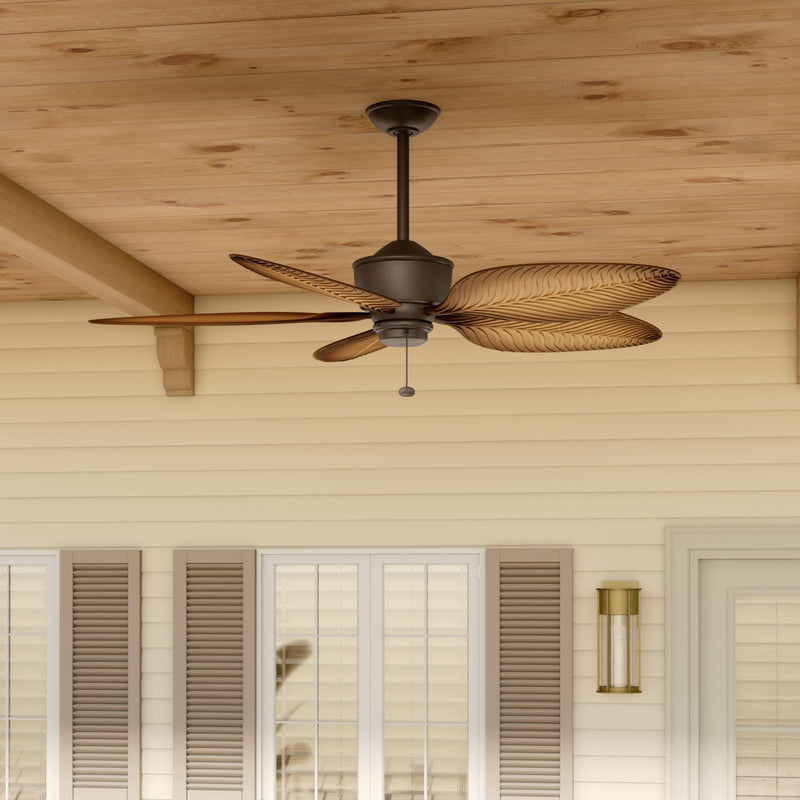 Kichler 310095SNB 56" Ceiling Fan, Satin Natural Bronze