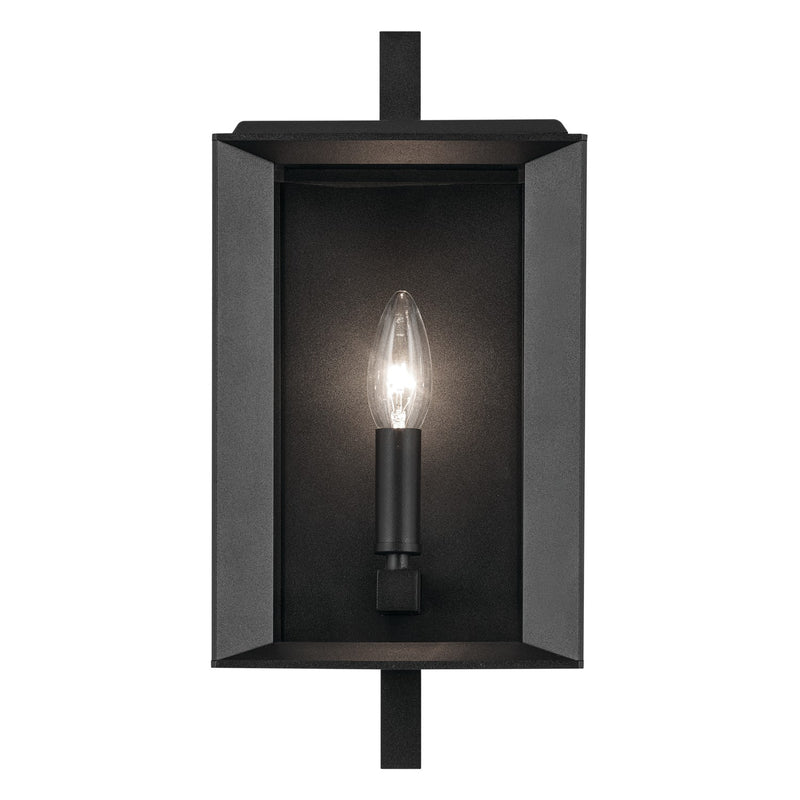 Kichler 59131BKT One Light Outdoor Wall Mount, Textured Black