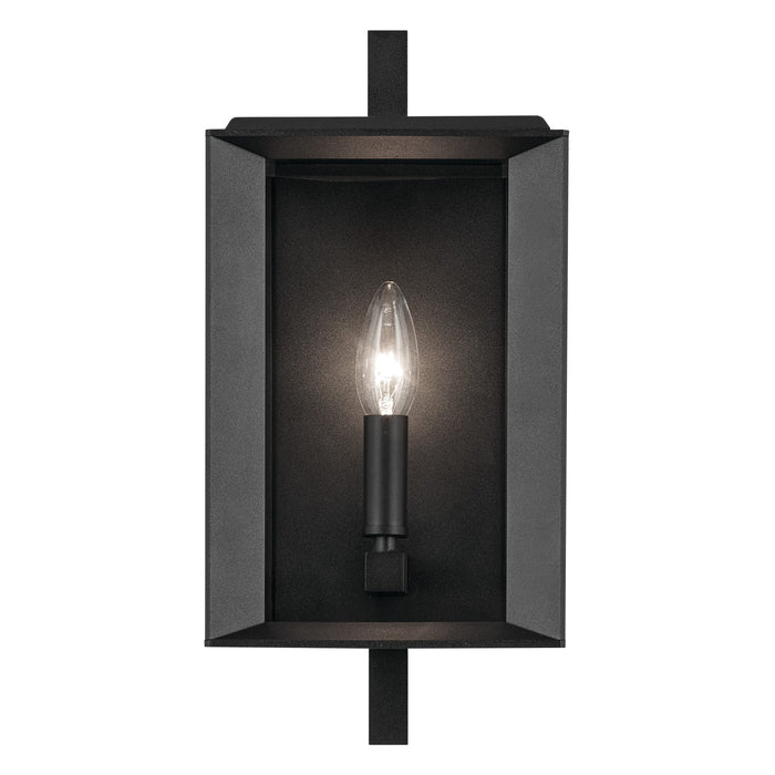 Kichler 59131BKT One Light Outdoor Wall Mount, Textured Black