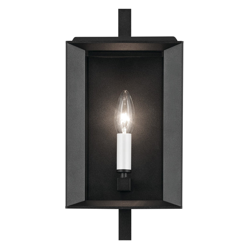 Kichler 59131BKT One Light Outdoor Wall Mount, Textured Black