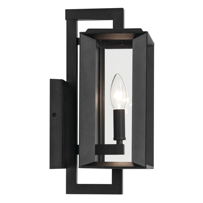 Kichler 59131BKT One Light Outdoor Wall Mount, Textured Black