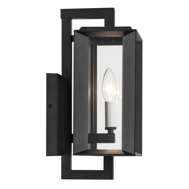 Kichler 59131BKT One Light Outdoor Wall Mount, Textured Black