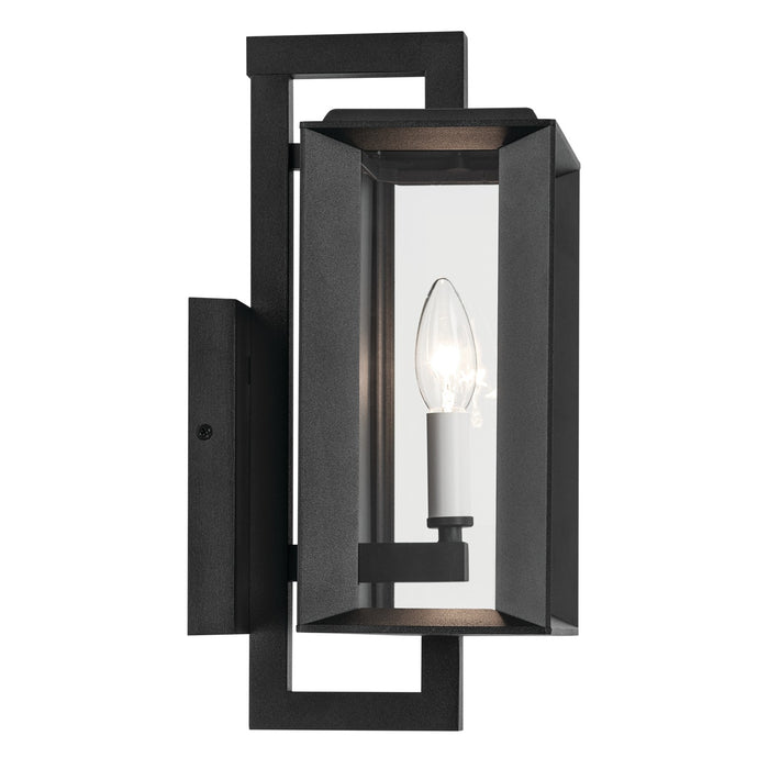 Kichler 59131BKT One Light Outdoor Wall Mount, Textured Black