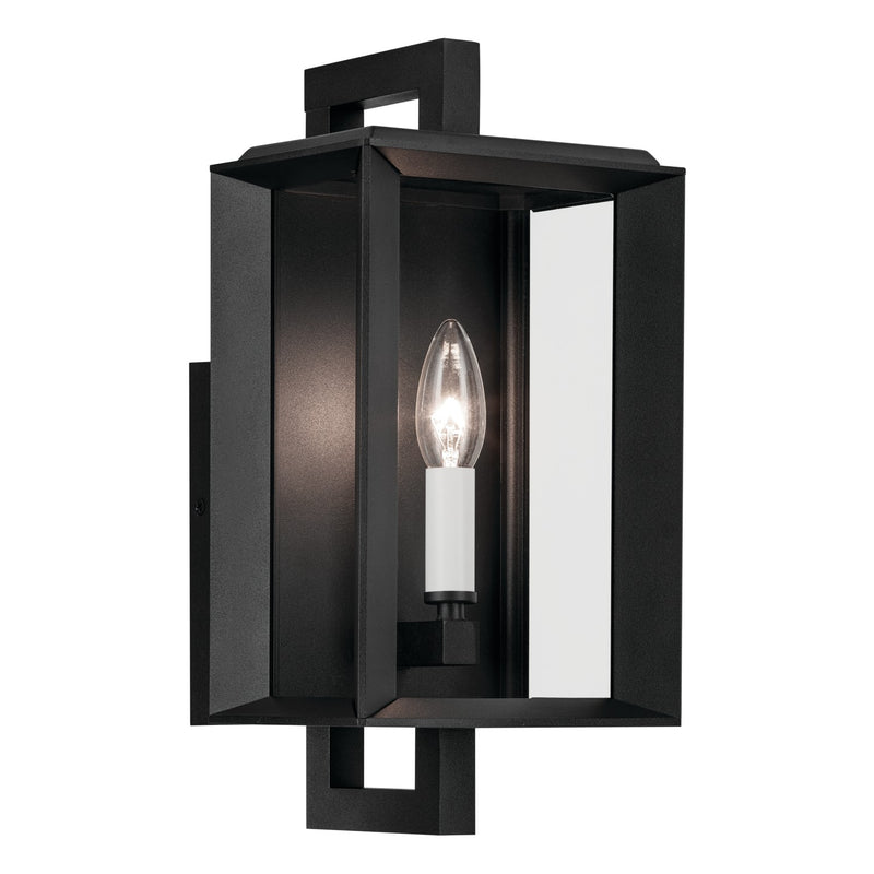 Kichler 59131BKT One Light Outdoor Wall Mount, Textured Black