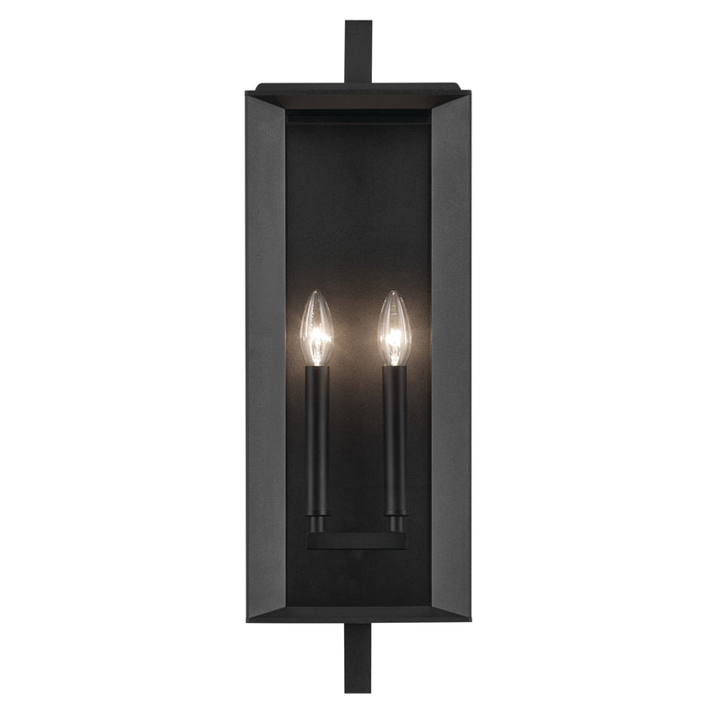 Kichler 59133BKT Two Light Outdoor Wall Mount, Textured Black