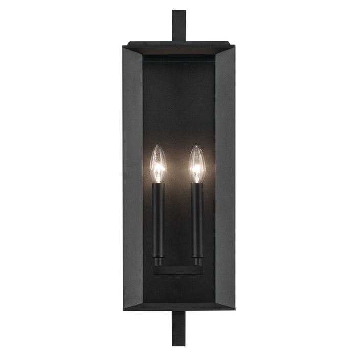 Kichler 59133BKT Two Light Outdoor Wall Mount, Textured Black