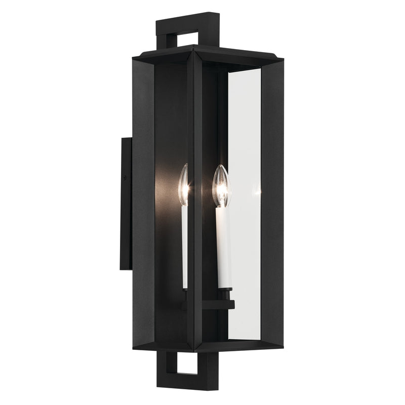 Kichler 59133BKT Two Light Outdoor Wall Mount, Textured Black