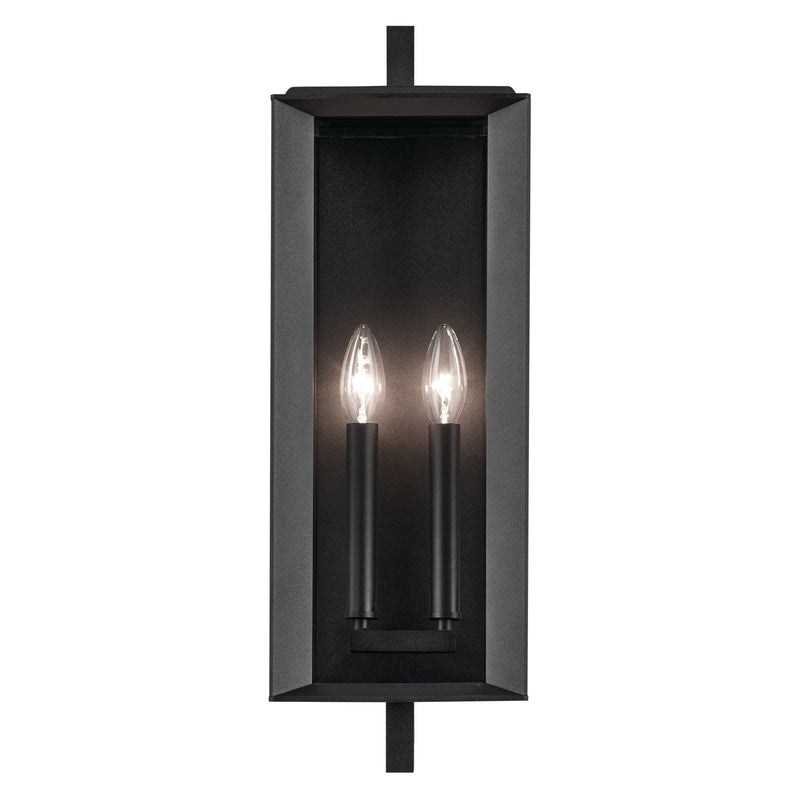 Kichler 59132BKT Two Light Outdoor Wall Mount, Textured Black