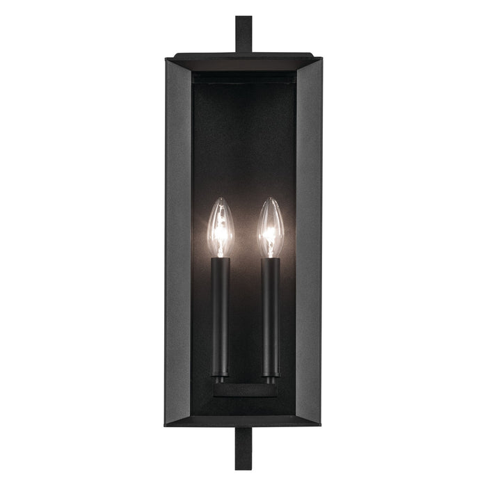 Kichler 59132BKT Two Light Outdoor Wall Mount, Textured Black