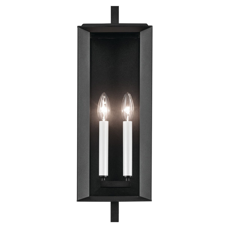 Kichler 59132BKT Two Light Outdoor Wall Mount, Textured Black