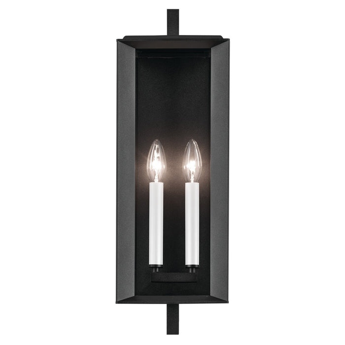 Kichler 59132BKT Two Light Outdoor Wall Mount, Textured Black